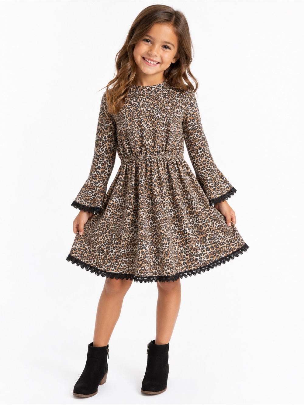 Bonnie Jean Animal Print Dress